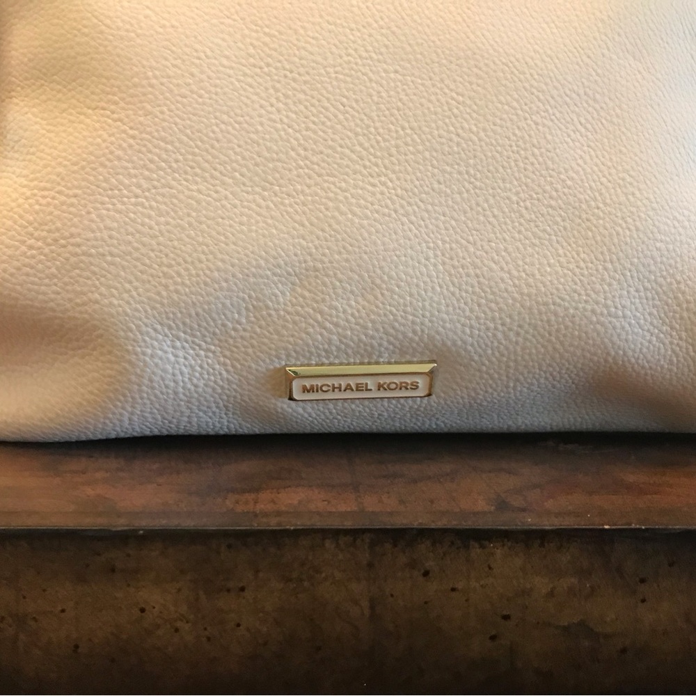 Michael Kors White Leather Bag